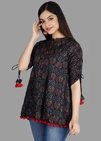 Trendy Rayon Printed Tunic Top for Women-thumb4