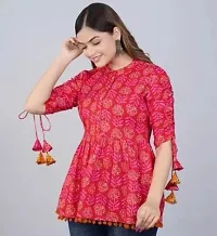 Trendy Rayon Printed Tunic Top for Women-thumb1