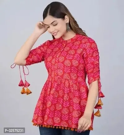 Trendy Rayon Printed Tunic Top for Women-thumb2