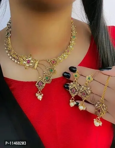 Elegant Alloy Jewellery Set For Women