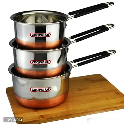 Stainless Stee Copper Bottom Sauce Pan, milk pan,tea Pan -Capacity 1500ml,1000ml,750ml-thumb0