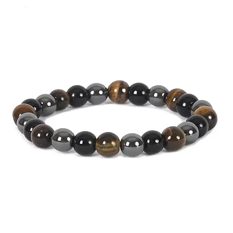 CEYLONMINE- Good quality Stone Tiger Eye beads bracelet Good for astrology