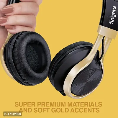 FINGERS Showstopper H5 Wired On Ear Headphone with Mic (Black)-thumb2