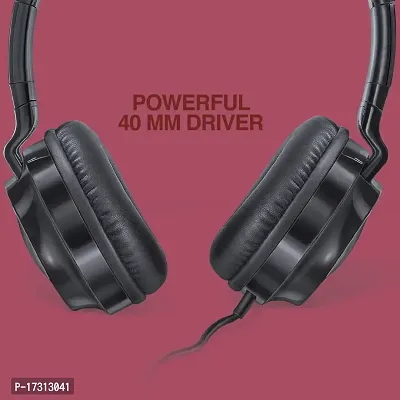 FINGERS Superstar H6 Wired On Ear Headset with Adjustable Mic (Black)-thumb2