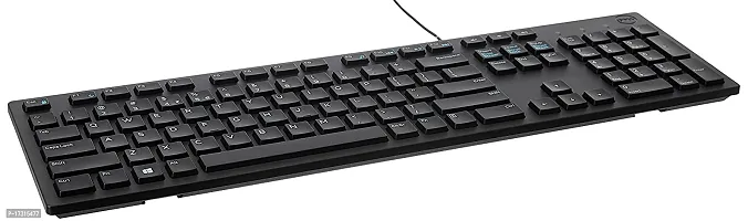 Dell Kb216 Wired Multimedia USB Keyboard with Super Quite Plunger Keys with Spill-Resistant Black-thumb2