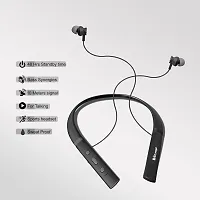 Music Playtime 41 Hours Talktime Premium Sports Neckband Sound Coloful Gleming Light Bluetooth Headset (Black, in The Ear)-thumb3