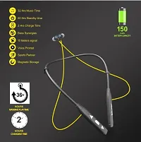 Titanic Series (26 Hours Playtime 36 Hours Talktime Sports Bluetooth Neckband Wireless with Mic Headphones/Earphones (Yellow, in The Ear)-thumb4