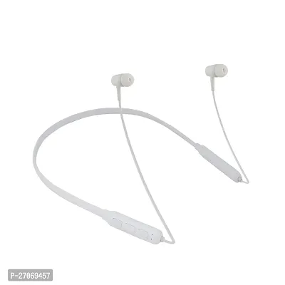 Bluetooth 5.0 up to 7H Playback, 110mAh Battery, Magnetic Earbuds Wireless Neckband Bluetooth Headphone with Mic (White) (SL-BT-100-WHITE)