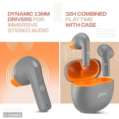 WS Earbuds, TruTalk AI-ENC Calls, 32H Playtime, 13mm Drivers, Bluetooth 5.3 Wireless Headphones-thumb4