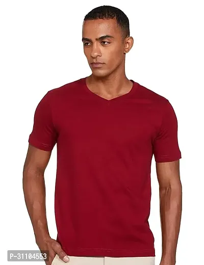 Stylish V Neck Tshirt For Mens-thumb0