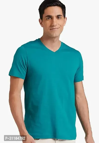 Stylish V Neck Tshirt For Mens-thumb0