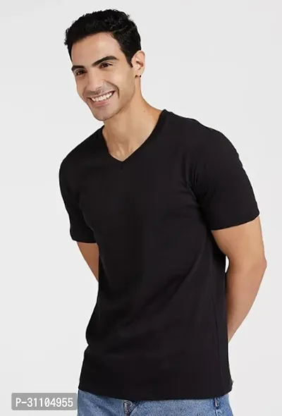 Stylish V Neck Tshirt For Mens-thumb0