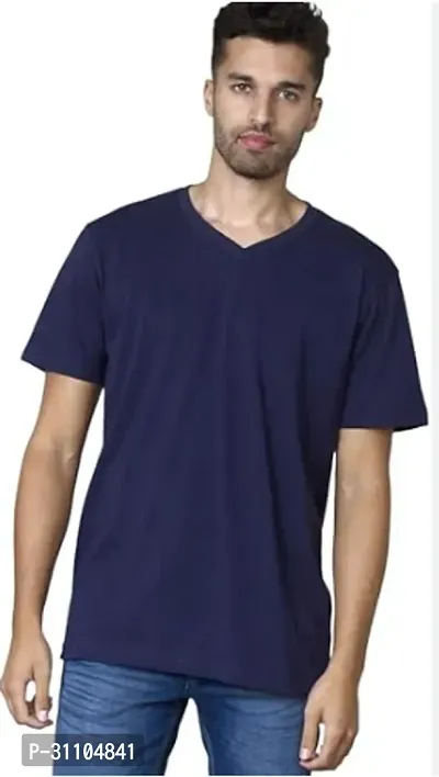 Stylish V Neck Tshirt For Mens-thumb0