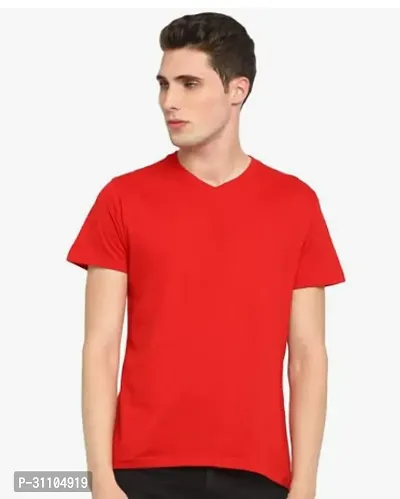 Stylish V Neck Tshirt For Mens-thumb0