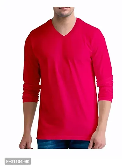 Stylish V Neck Tshirt For Mens-thumb0