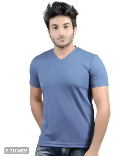 Stylish V Neck Tshirt For Mens-thumb0