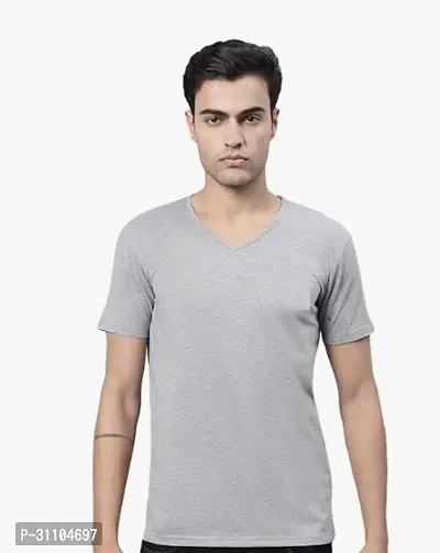 Stylish V Neck Tshirt For Mens-thumb0