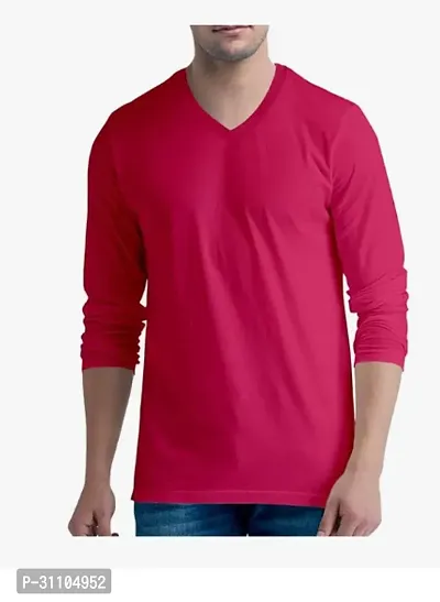 Stylish V Neck Tshirt For Mens-thumb0