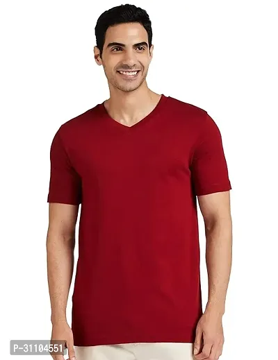 Stylish V Neck Tshirt For Mens-thumb0