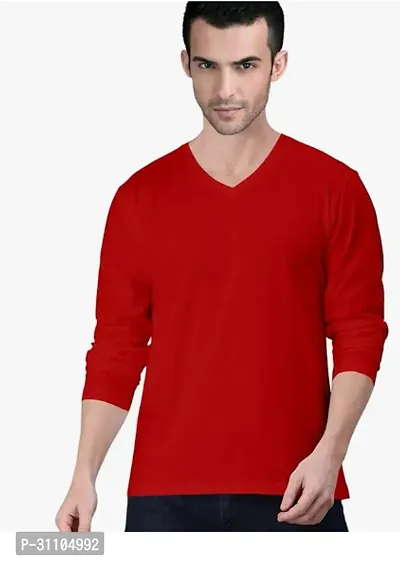 Stylish V Neck Tshirt For Mens-thumb0