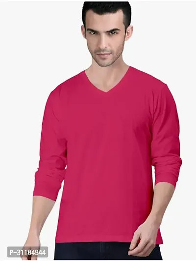 Stylish V Neck Tshirt For Mens-thumb0