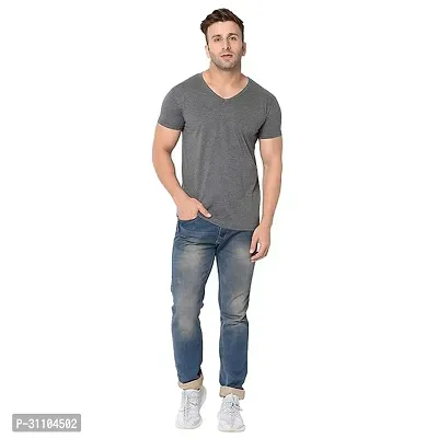 Stylish V Neck Tshirt For Mens-thumb0