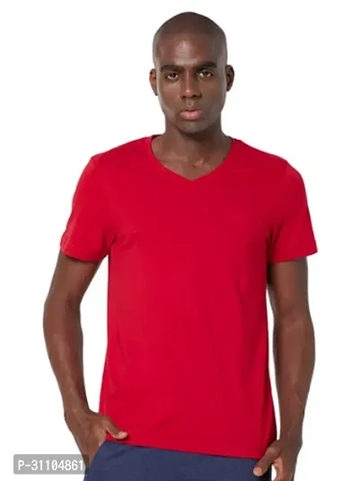 Stylish V Neck Tshirt For Mens-thumb0