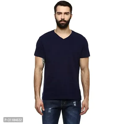 Stylish V Neck Tshirt For Mens-thumb0