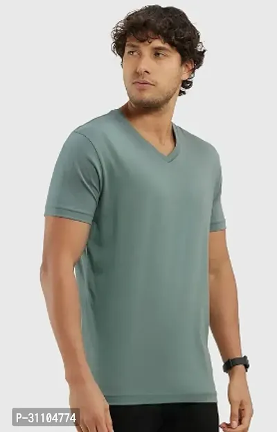 Stylish V Neck Tshirt For Mens-thumb0