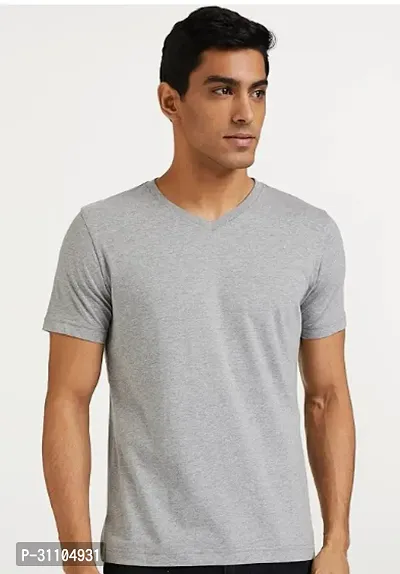 Stylish V Neck Tshirt For Mens-thumb0