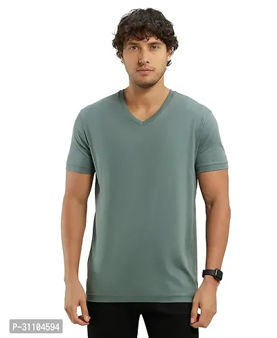 Stylish V Neck Tshirt For Mens-thumb0