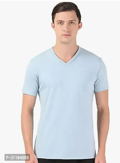 Stylish V Neck Tshirt For Mens-thumb0