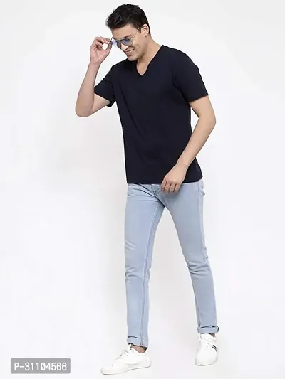 Stylish V Neck Tshirt For Mens-thumb0