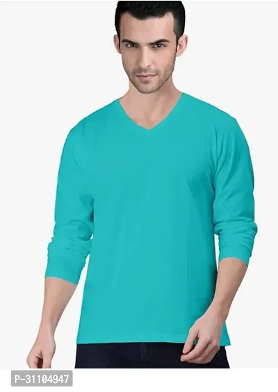 Stylish V Neck Tshirt For Mens-thumb0