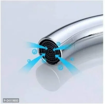 Brass Sink Cock with Flexible Silicon Spout Blue And Chrome Finish Sink Tap for Kitchen And Bath Fixtures Faucet-thumb3