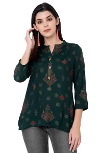 Shubh laxmi Fashion Beautiful Woman Printed Tops-thumb1