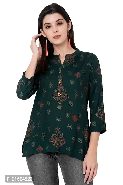 Shubh laxmi Fashion Beautiful Woman Printed Tops-thumb2