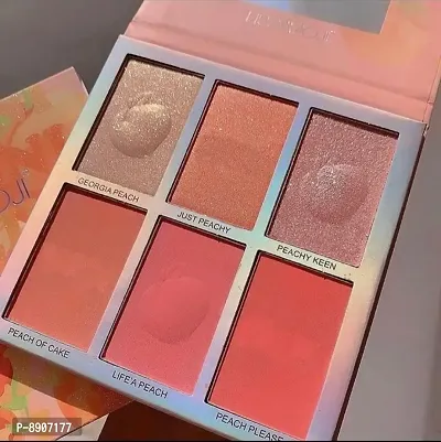 Belli Highlighter n Blusher Palette with 6 Shades