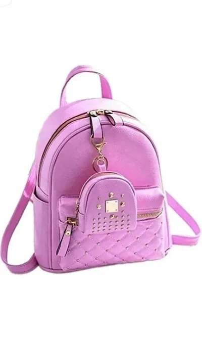 Trendy PU Leather Backpacks For Women