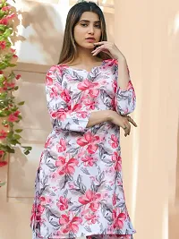 Fabulous Cotton Blend Printed Kurta with Palazzo Set For Women-thumb3