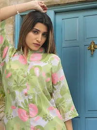 Fabulous Cotton Blend Printed Kurta with Palazzo Set For Women-thumb3