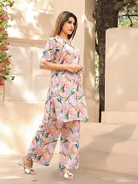 Fabulous Cotton Blend Printed Kurta with Palazzo Set For Women-thumb2