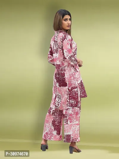 Fabulous Cotton Blend Printed Kurta with Palazzo Set For Women-thumb2