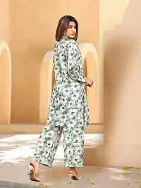 Fabulous Cotton Blend Printed Kurta with Palazzo Set For Women-thumb2