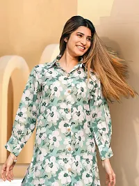 Fabulous Cotton Blend Printed Kurta with Palazzo Set For Women-thumb3