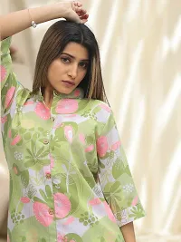 Fabulous Cotton Blend Printed Kurta with Palazzo Set For Women-thumb3