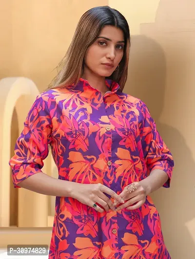 Fabulous Cotton Blend Printed Kurta with Palazzo Set For Women-thumb4