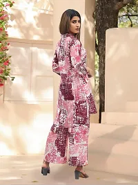 Fabulous Cotton Blend Printed Kurta with Palazzo Set For Women-thumb1