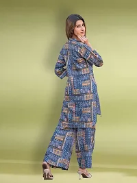 Fabulous Cotton Blend Printed Kurta with Palazzo Set For Women-thumb2