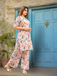 Fabulous Cotton Blend Printed Kurta with Palazzo Set For Women-thumb2